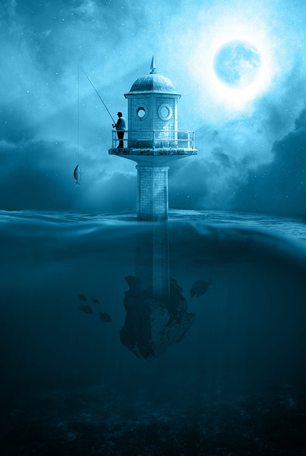tower, fishing, night, fishing rod, moon, moonlight, full moon, fish, angler, water, fisherman, lake, peaceful, mood, evening, evening atmosphere, twilight, leisure, underwater, clouds, nature, dark, tower, fishing, moon, moon, moon, moon, moon, moonlight, fish, fish, underwater, underwater, underwater, underwater, nature